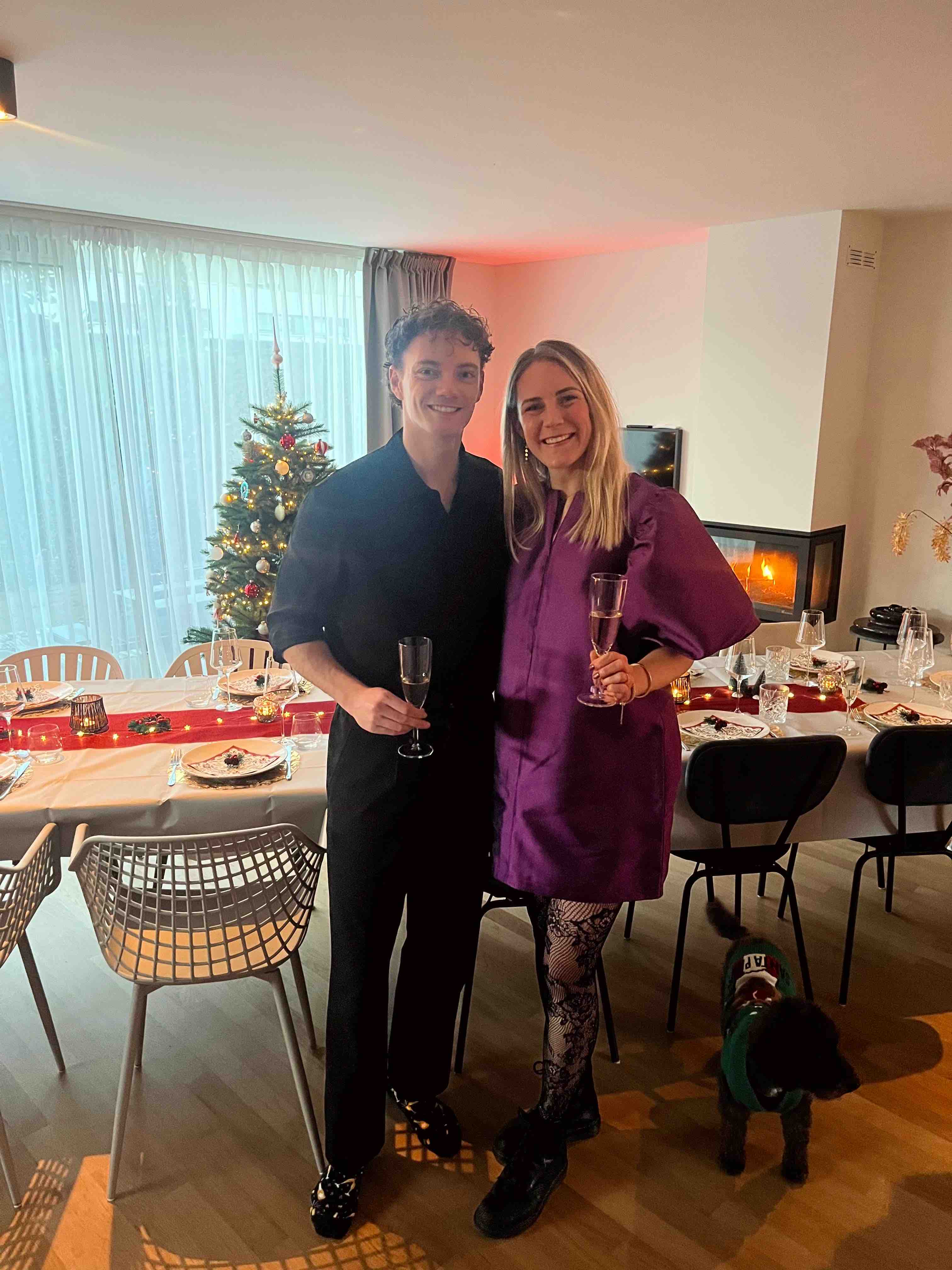 Robin en Renee samen op de trouwdag